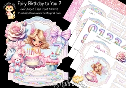 Fairy Birthday to You 7 Shaped Easel
