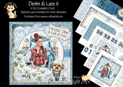 Denim & Lace 6 6x6 Simply Cards