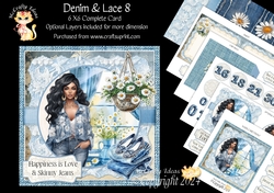 Denim & Lace 8 6x6 Simply Cards