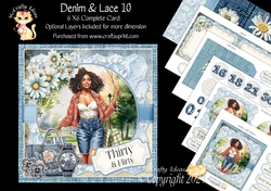 Denim & Lace 10 6x6 Simply Cards