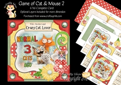 Game of Cat & Mouse 2 6x6 Simply Cards 