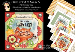 Game of Cat & Mouse 5 6x6 Simply Cards