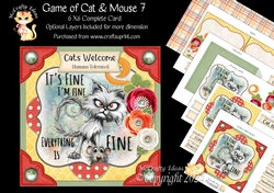 Game of Cat & Mouse 7 6x6 Simply Cards