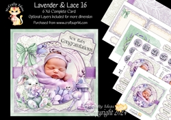 Lavender & Lace 16 6x6 Simply Cards