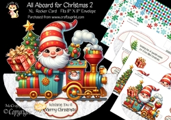 All Aboard for Christmas 2 XL Rocker Card