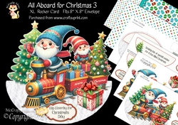 All Aboard for Christmas 3 XL Rocker Card