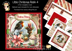 Little Christmas Robin 4 6x6 Simply Cards