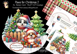 Paws for Christmas 2 XL Rocker Card
