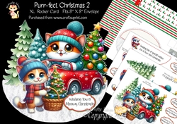 Purr-fect Christmas 2 XL Rocker Card
