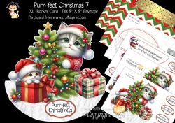 Purr-fect Christmas 7 XL Rocker Card 