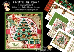 Christmas Has Begun 7 6x6 Simply Cards 