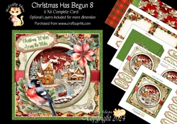 Christmas Has Begun 8 6x6 Simply Cards 