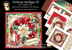 Christmas Has Begun 20 6x6 Simply Cards 