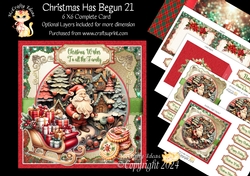 Christmas Has Begun 21 6x6 Simply Cards
