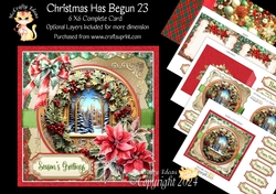 Christmas Has Begun 23 6x6 Simply Cards