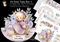 My Sweet Teddy Bear 4  XL Rocker Card 