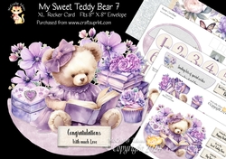 My Sweet Teddy Bear 7  XL Rocker Card 
