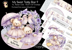 My Sweet Teddy Bear 9 XL Rocker Card