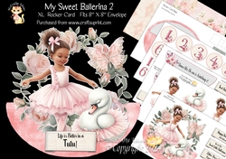 My Sweet Ballerina 2 XL Rocker Card 