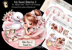 My Sweet Ballerina 3 XL Rocker Card