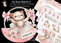 My Sweet Ballerina 4 XL Rocker Card