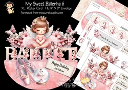 My Sweet Ballerina 6 XL Rocker Card