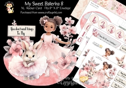My Sweet Ballerina 8 XL Rocker Card
