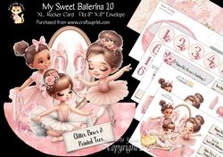 My Sweet Ballerina 10 XL Rocker Card 