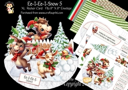 Ee-I-Ee-I-Snow 5 XL Rocker Card