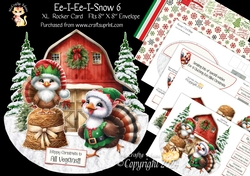 Ee-I-Ee-I-Snow 6 XL Rocker Card