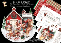Ee-I-Ee-I-Snow 9 XL Rocker Card 