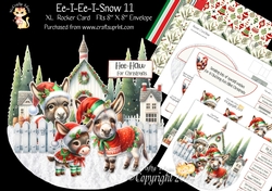 Ee-I-Ee-I-Snow 11 XL Rocker Card 