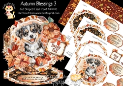 Autumn Blessings 3 Shaped Easel