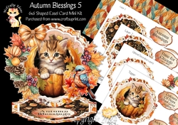 Autumn Blessings 5 Shaped Easel