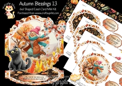 Autumn Blessings 13 Shaped Easel