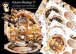Autumn Blessings 17 Shaped Easel