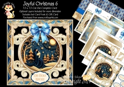 Joyful Christmas 6 Cut-Out Card Mini Kit