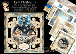 Joyful Christmas 12 Cut-Out Card Mini Kit