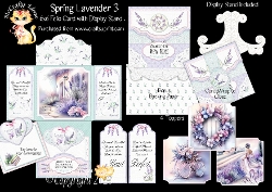 Spring Lavender 3 6x6 Folio Card