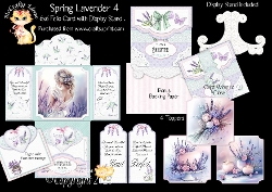 Spring Lavender 4 6x6 Folio Card