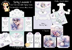 Spring Lavender 6 6x6 Folio Card