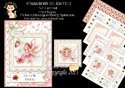 Strawberry Delights 12 5x7