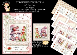 Strawberry Delights 14 5x7