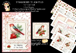 Strawberry Delights 15 5x7