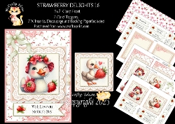 Strawberry Delights 16 5x7