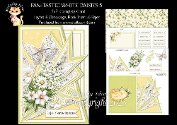 Fan-tastic White Daisies 5 5x7