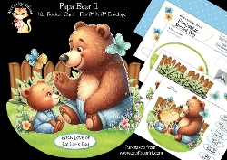 Papa Bear 1 Rocker Card Mini Kit
