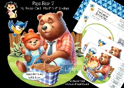 Papa Bear 2 Rocker Card Mini Kit