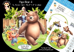 Papa Bear 4 Rocker Card Mini Kit
