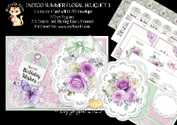Indigo Summer Floral Bouquet 1